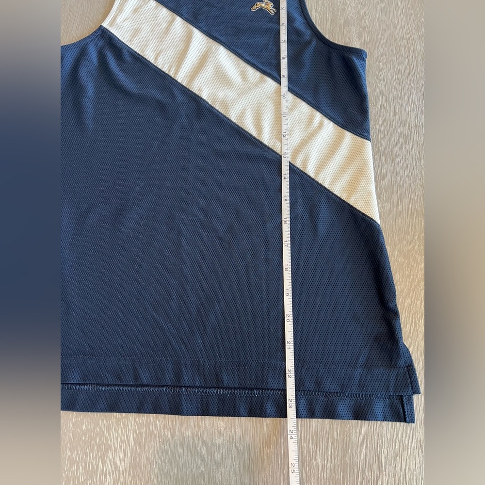 Tracksmith Van Cortlandt Singlet navy/ivory mesh racing top size Small - Picture 11 of 11